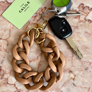 Santorini Key Ring / Phone Charm - Tan