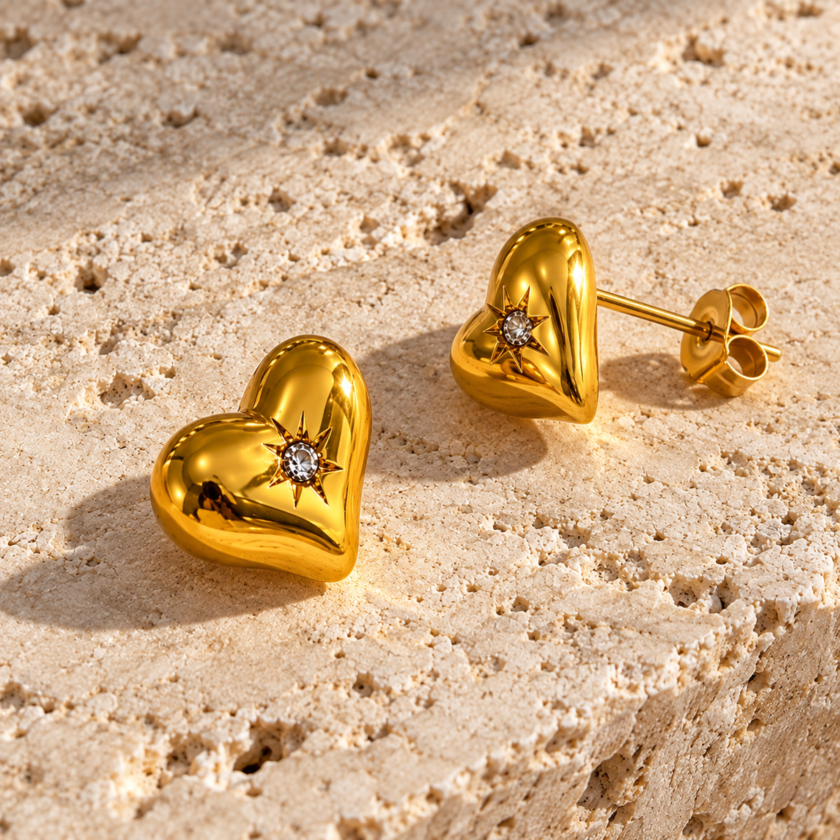 Kate Heart Studs