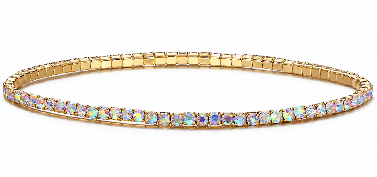 Rosa, gold metallic sparkle