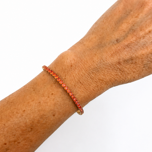 Billi Tennis Bracelet Tangerine