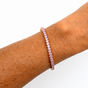Billi Tennis Bracelet Soft Pink