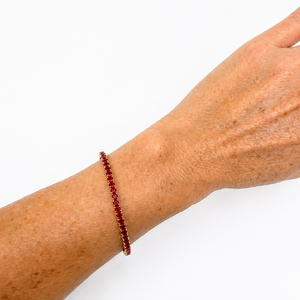 Billi Tennis Bracelet Ruby Red