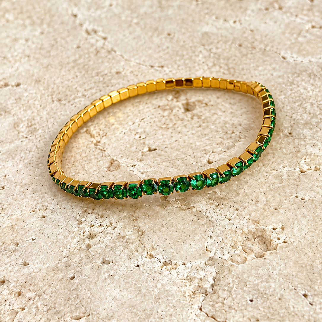 Billi Tennis Bracelet Apple Green