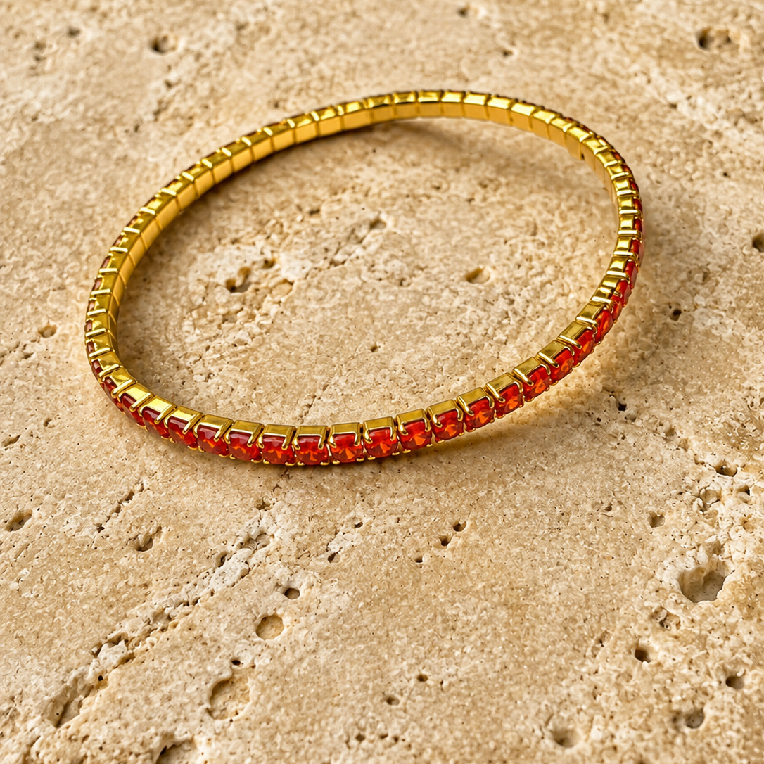 Billi Tennis Bracelet Ruby Red