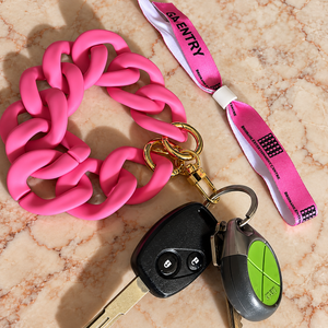 Santorini Key Ring / Phone Charm - Candy Pink