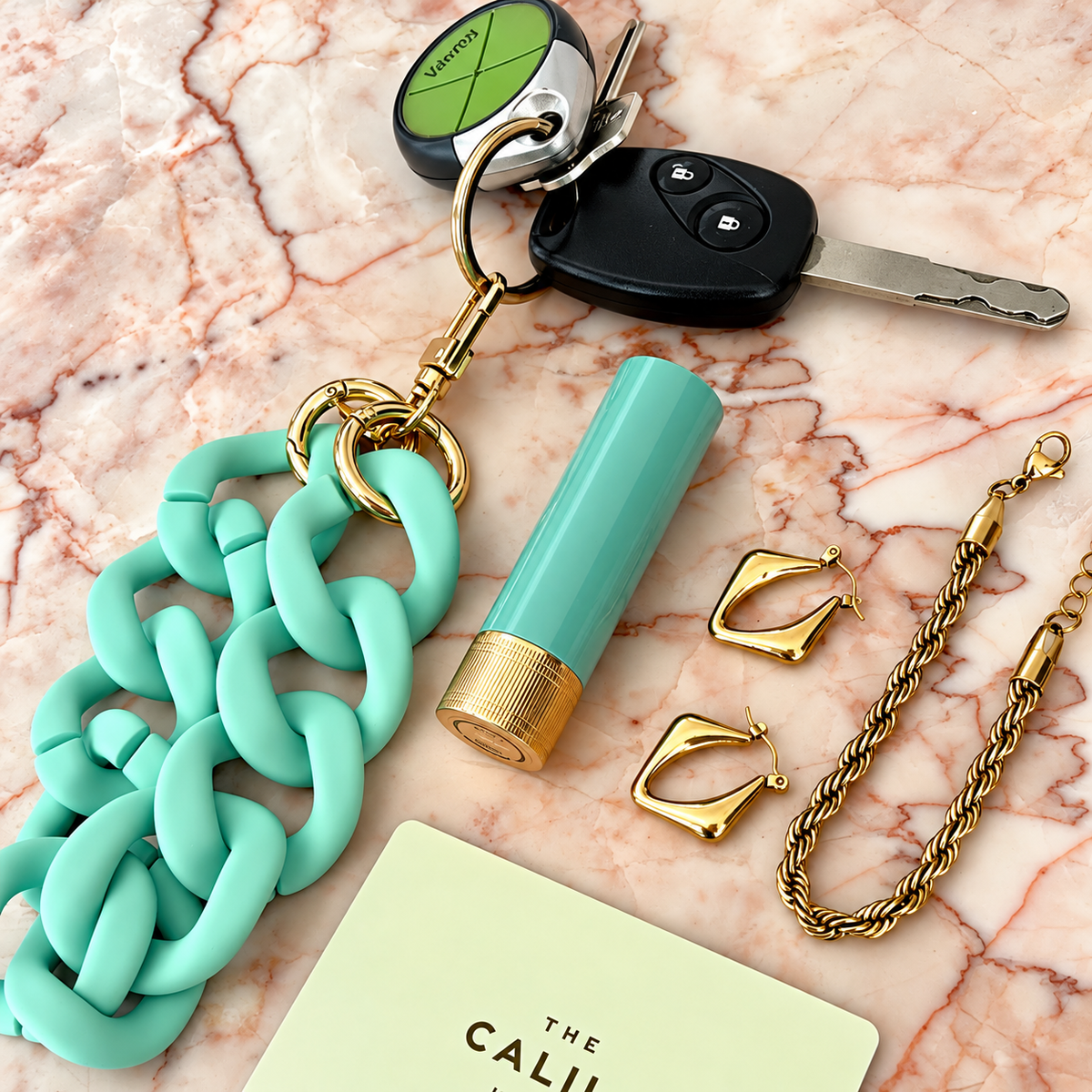 Santorini Key Ring / Phone Charm - Mint