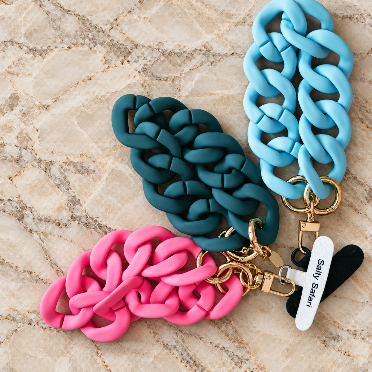 Santorini Key Ring / Phone Charm - Candy Pink