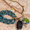 Santorini Key Ring / Phone Charm - Teal