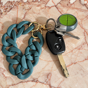 Santorini Key Ring / Phone Charm - Teal