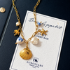 Sicilian charm necklace Gold