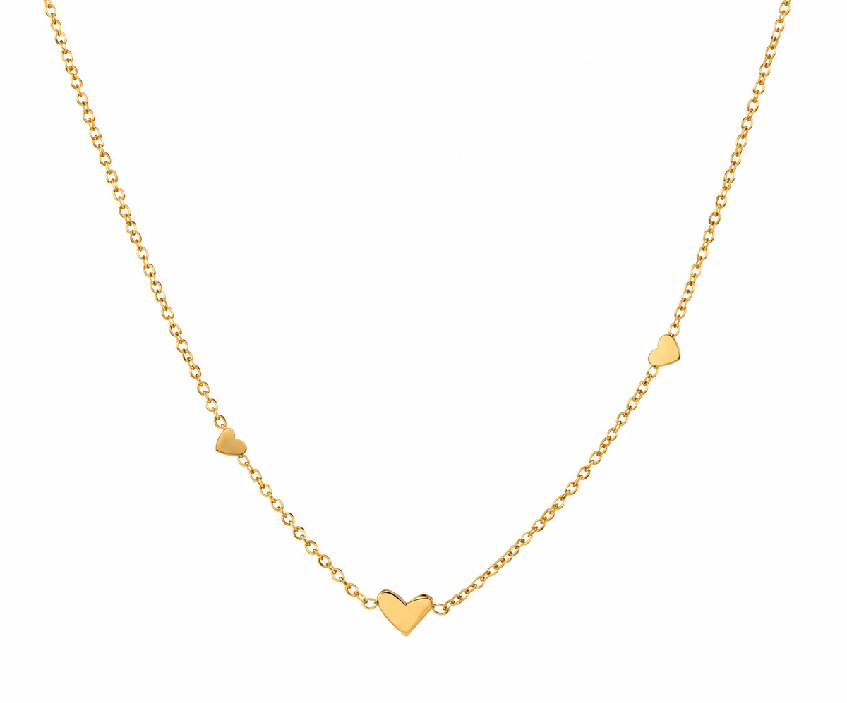 Delicate Valentine Necklace 18k gold