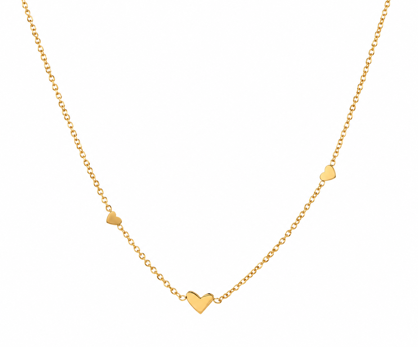 Delicate Valentine Necklace 18k gold