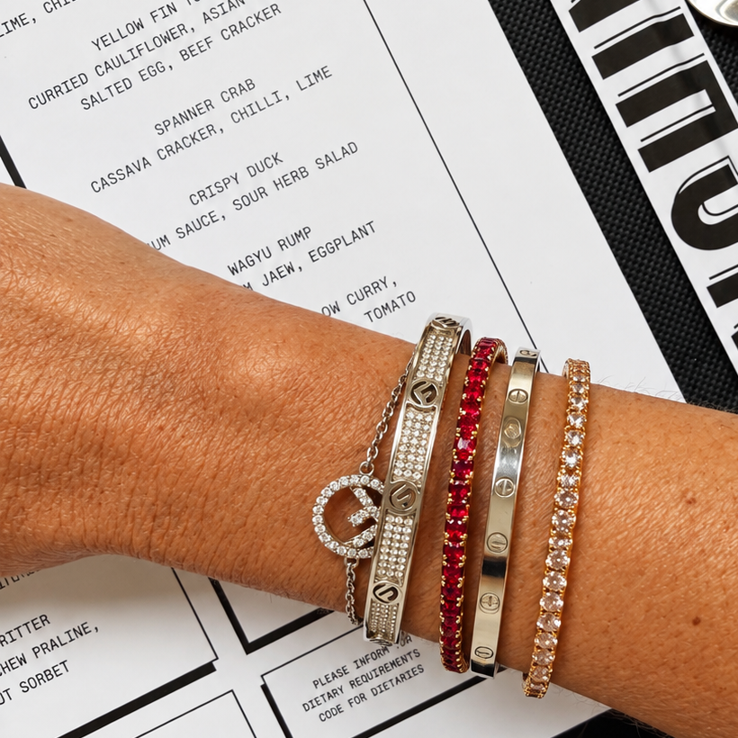 Billi Tennis Bracelet Ruby Red