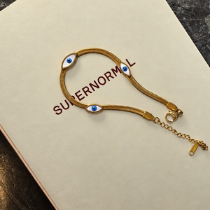 Evil Eye Snake Bracelet