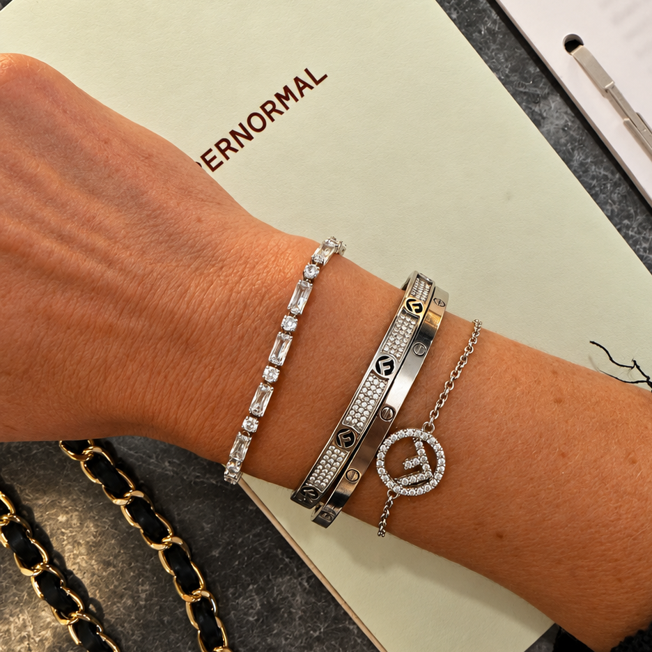 Zalia Tennis Bracelet Silver