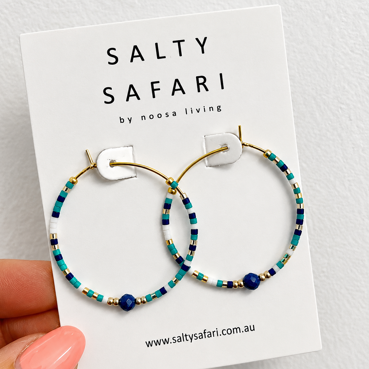 Seline Hoop - Turquoise Mix