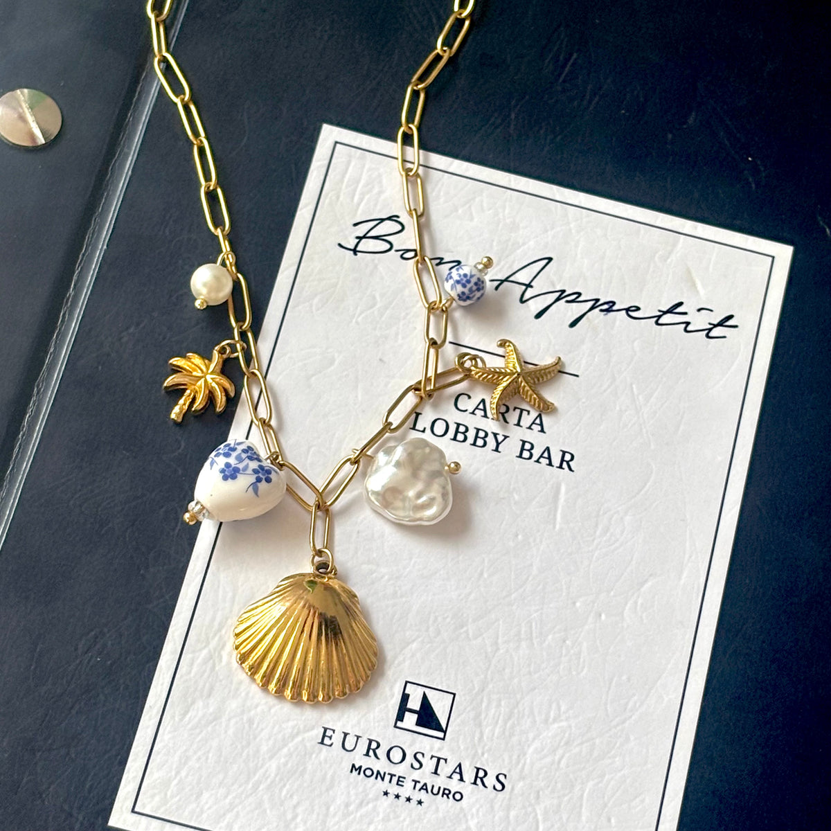 Sicilian charm necklace Gold