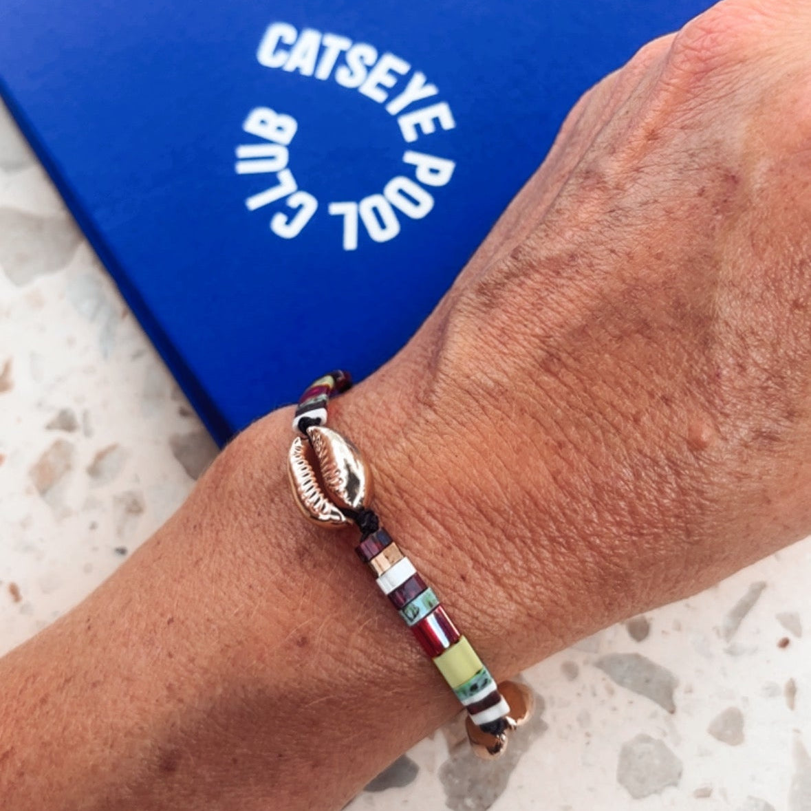 Cochella Shell Bracelet - Charcoal