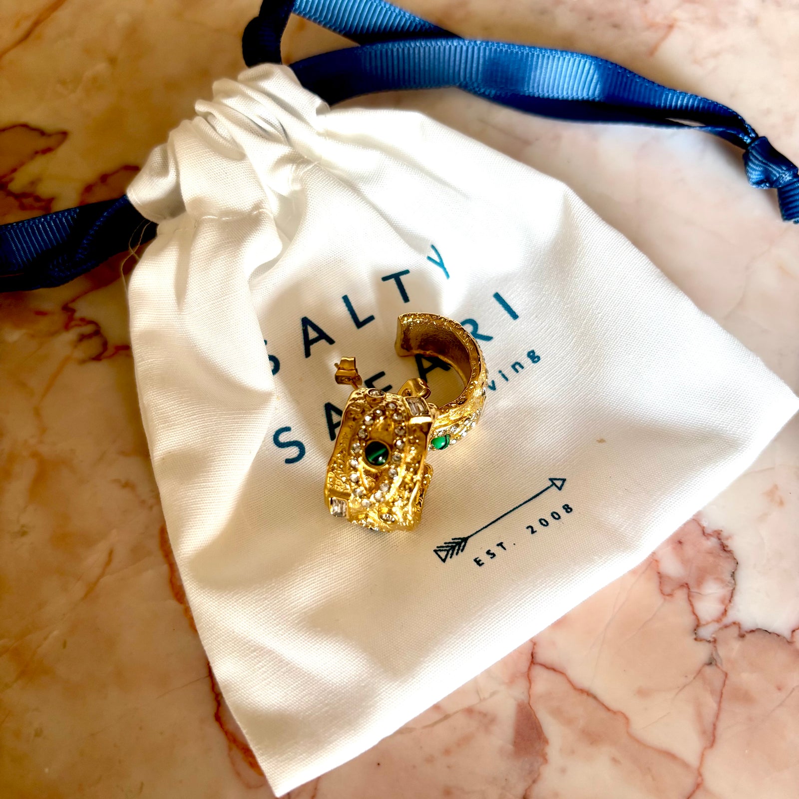 Evil Eye Luxe Gold Hoop Earrings