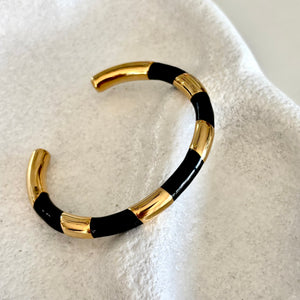 Manhattan Gold & Black Cuff