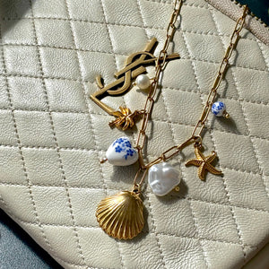 Sicilian charm necklace Gold