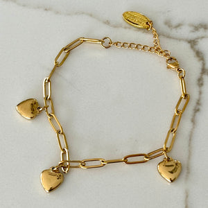 Heart Charm Bracelet