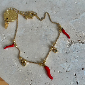 Sicilian Horns Charm Bracelet