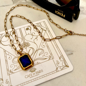 Amour Pendant Necklace, ocean