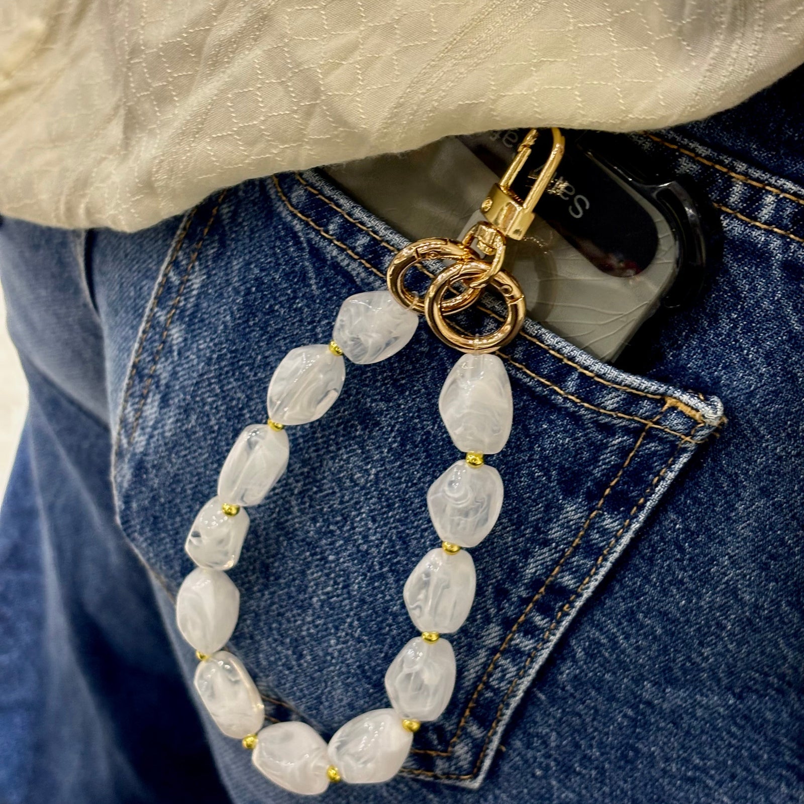 Portofino Key Ring / Phone Charm - Shell