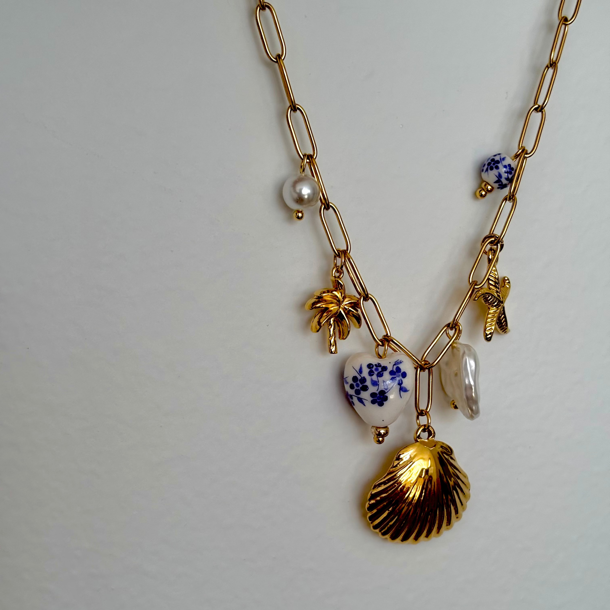 Sicilian charm necklace Gold