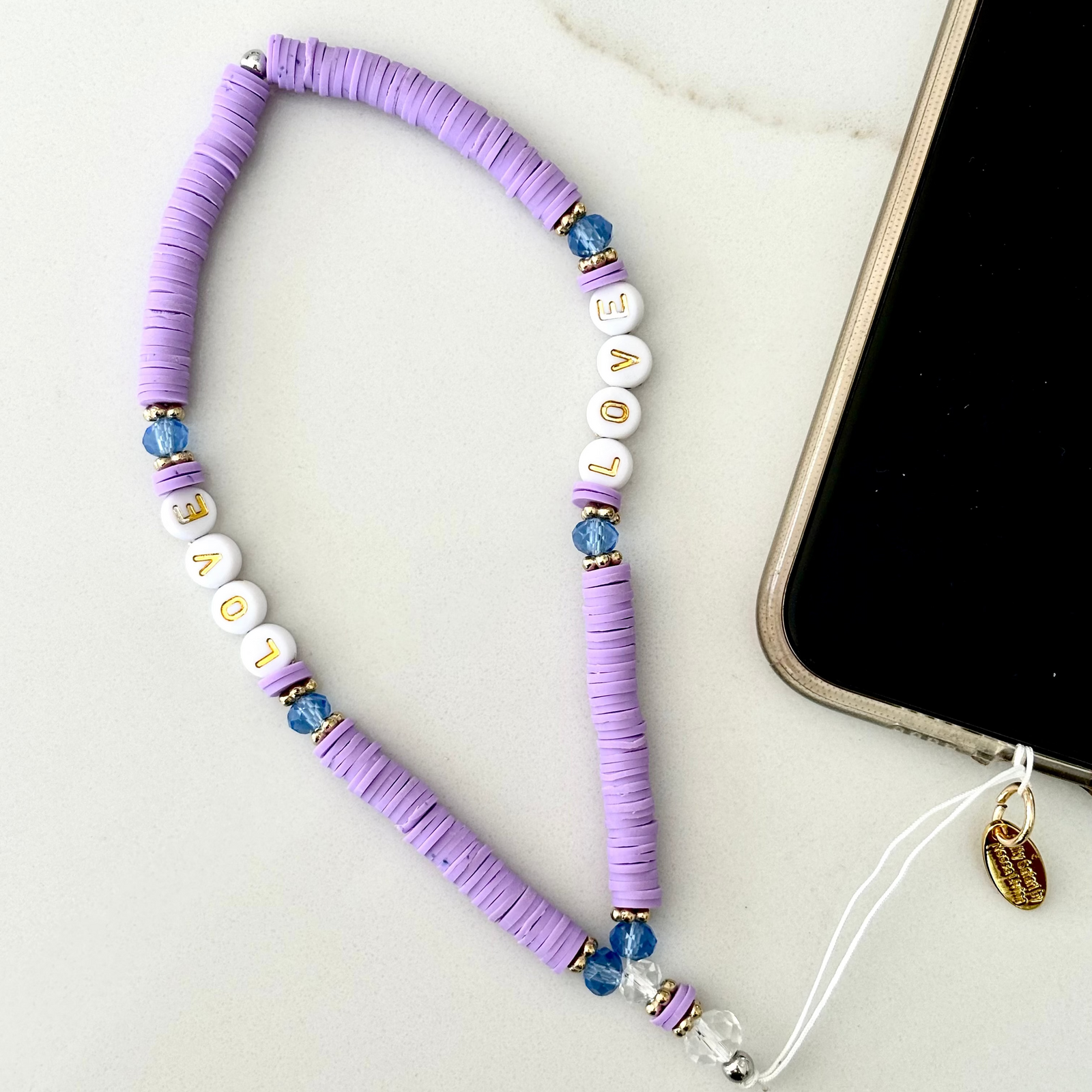 LOVE Phone Charm - Lilac