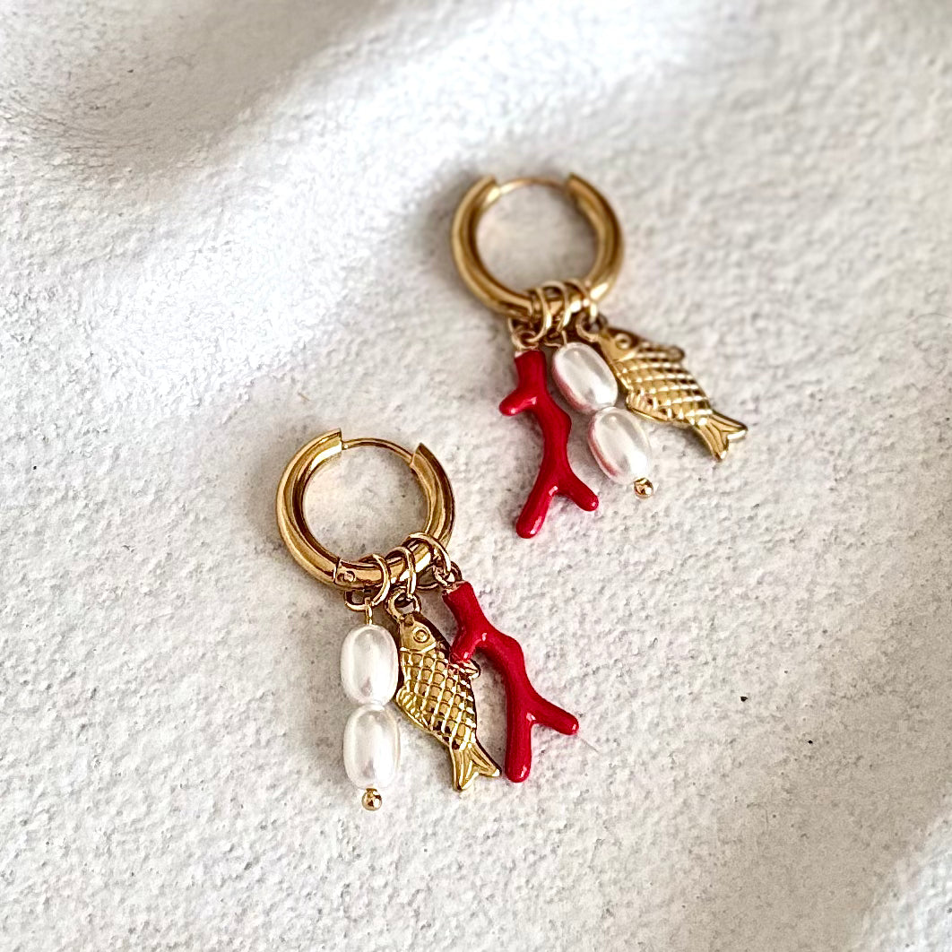 Sicilian Charm Hoops