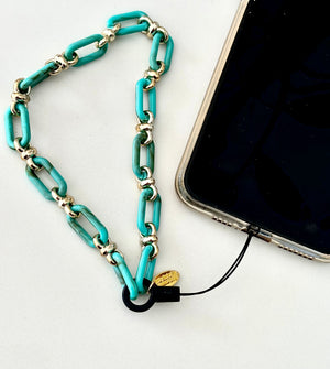 Mila Phone Charm - Turquoise