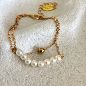 Multi Layer Delicate Pearl Bracelet