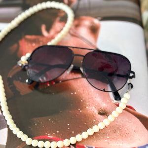 Beaded Sunglass Chain Milk