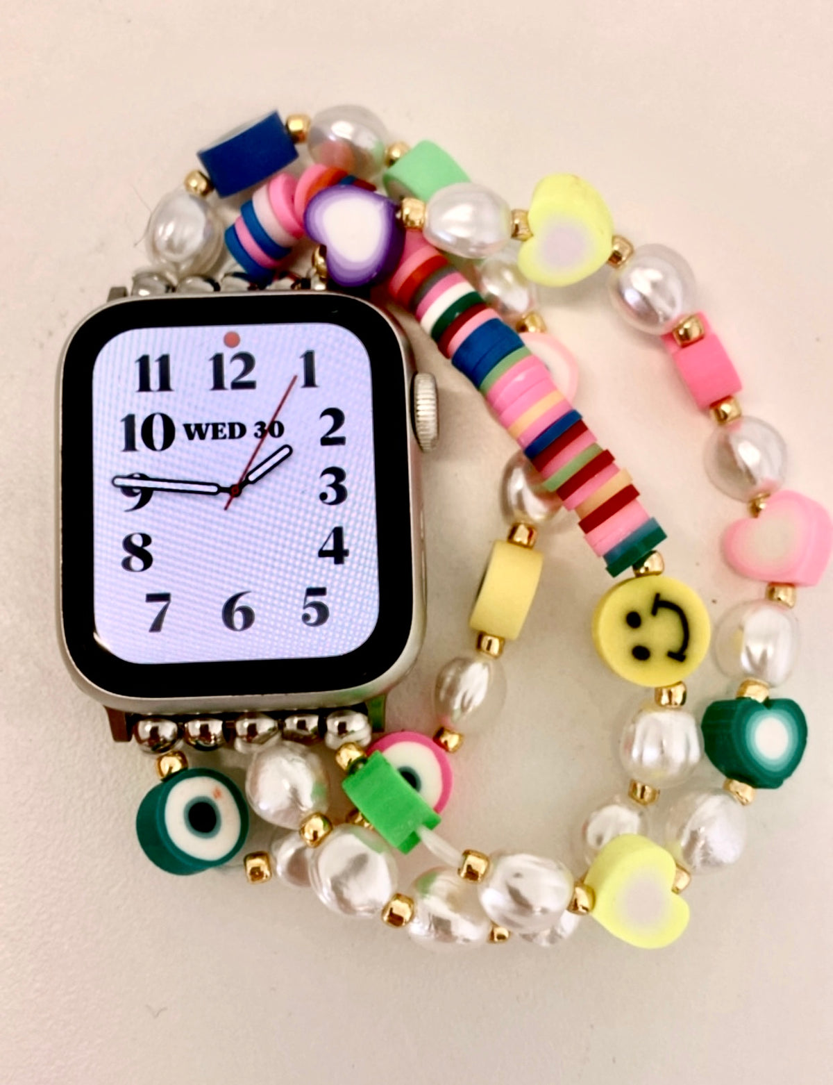 Tutti Fruity Smart Watch Band - Mixed Pearls