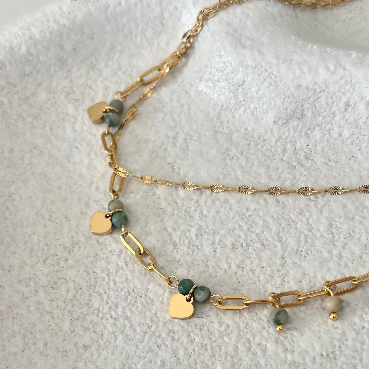 Zali Multi Layer Charm Necklace