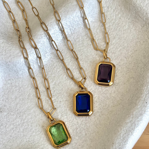 Amour Pendant Necklace, ocean