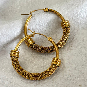 Bohemium Luxe Gold Hoop Earrings