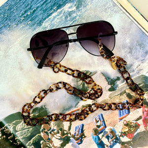 Bondi Glasses Chain Tortoiseshell