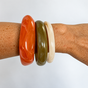 Tangerine Hues- Bangle Set
