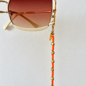 Love Sunglass Chain Tangerine