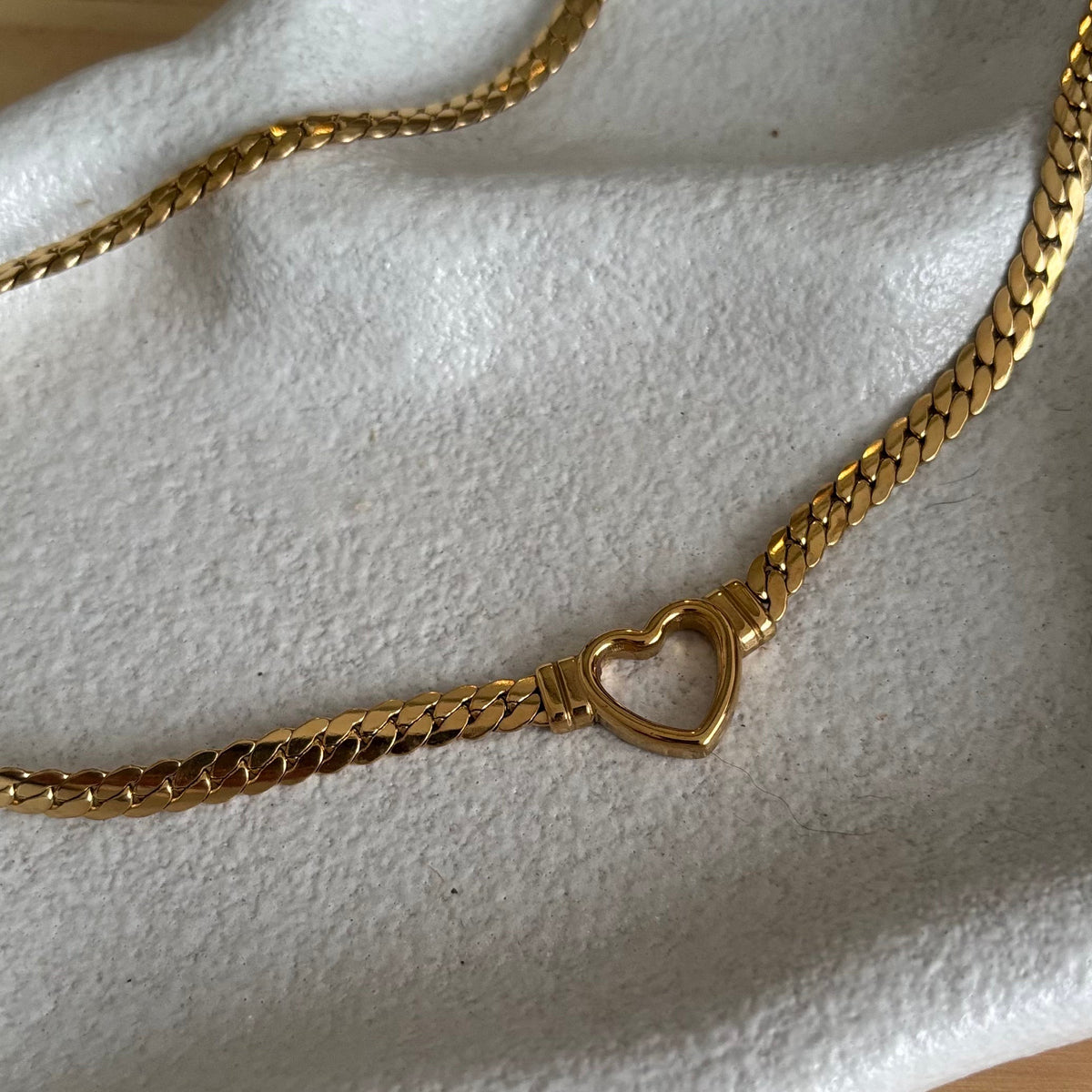 Luna Heart Gold Necklace