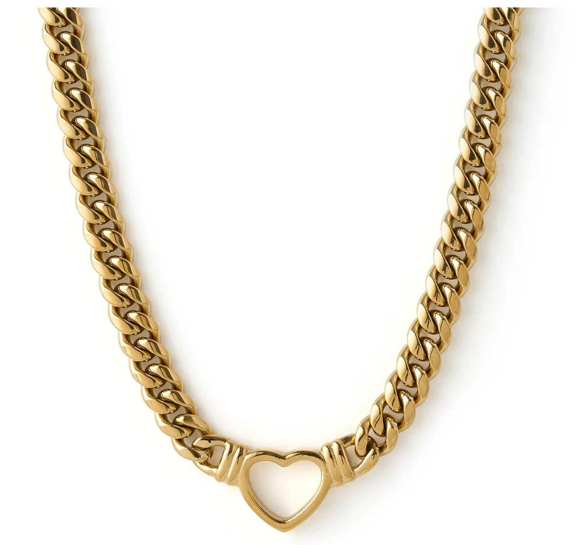 Luna Heart Gold Necklace