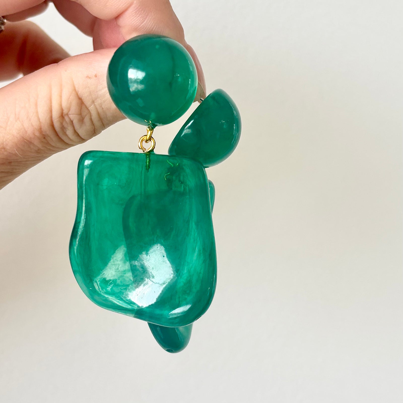 Statement Resin Earring Apple