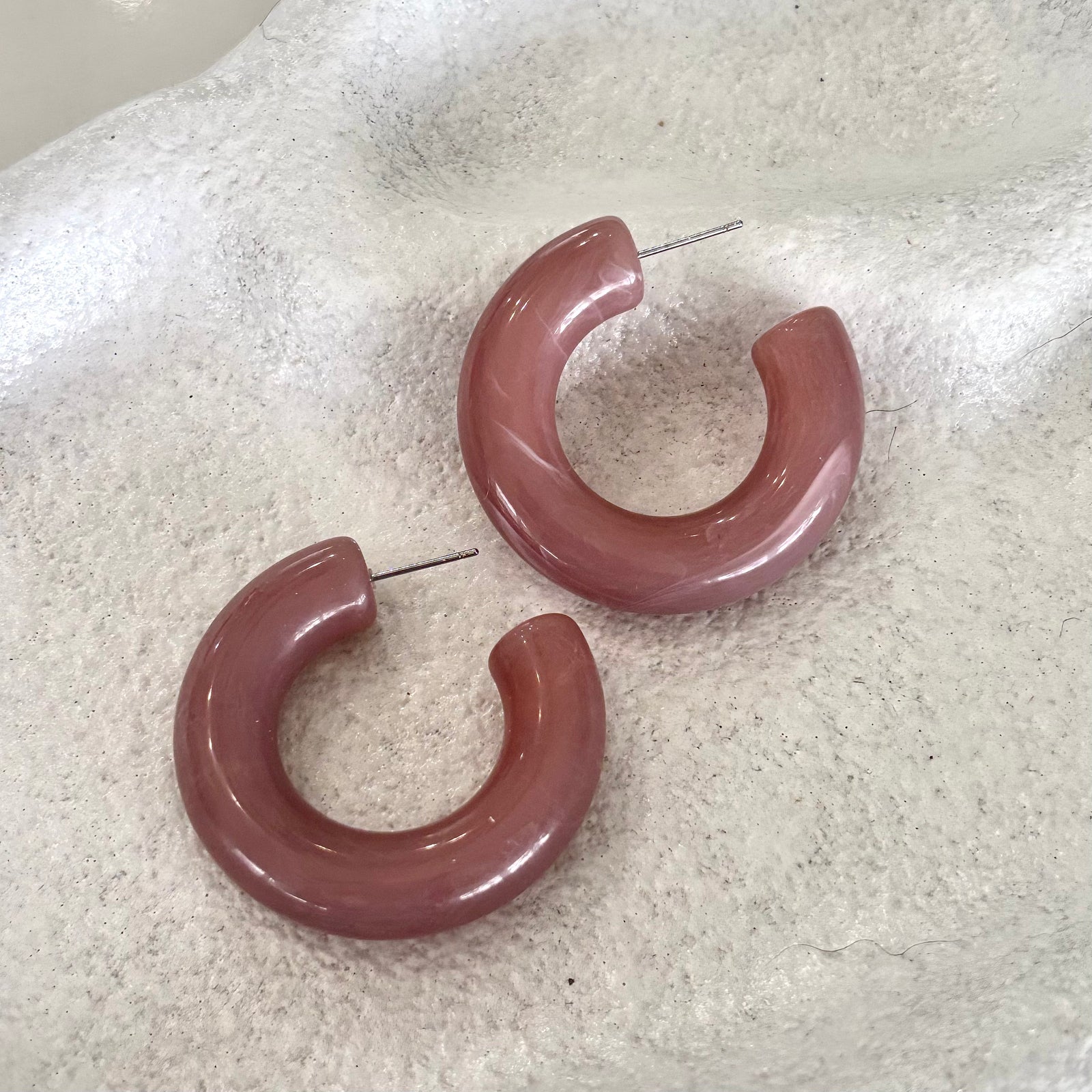 Chunky Resin Hoops