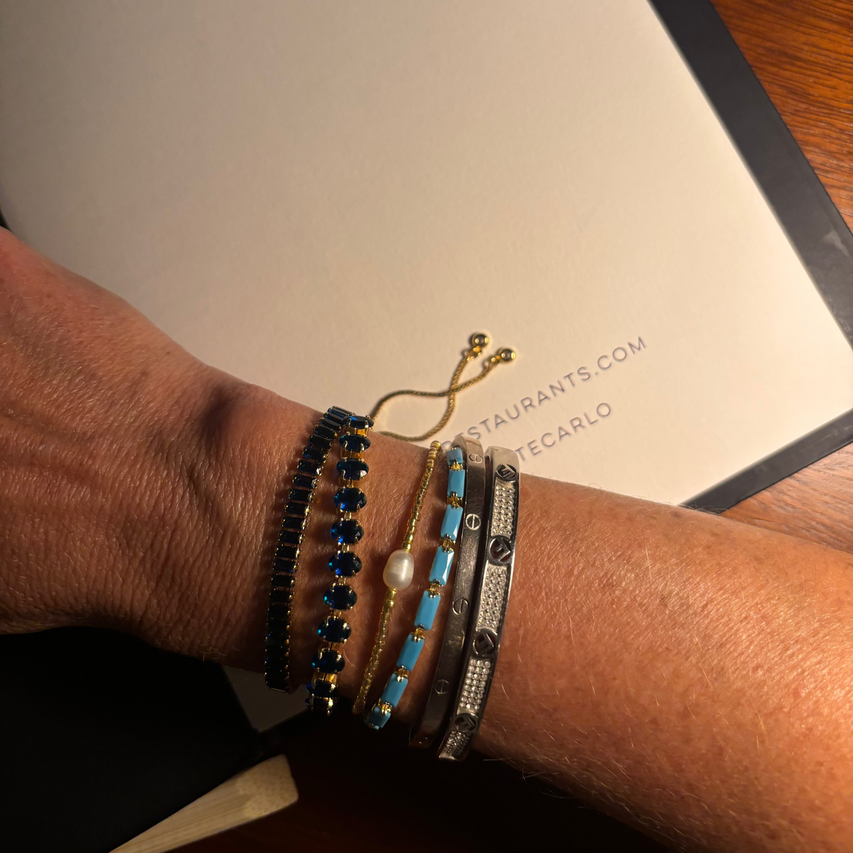 Helena Tennis Bracelet, Turquoise