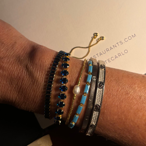 Kristy Tennis Bracelet Navy