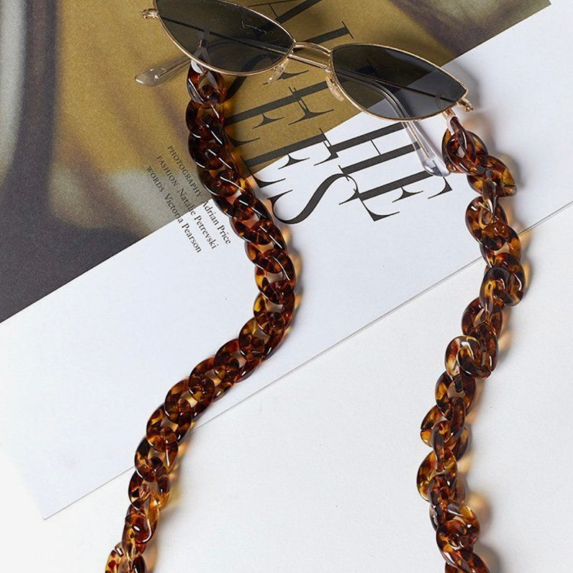 Glasses Chain - Classic Tortoise Shell