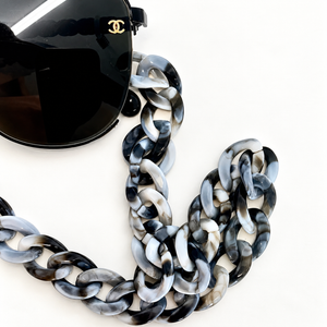Grey Tortoise Shell - Sunglass chain